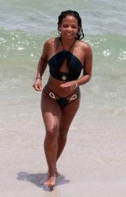 Christina Milian â€“ showing her bikini body on the beach in Miami 072017 â€“ CelebsFlash