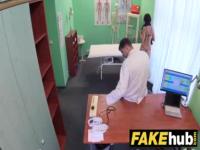 Fake Hospital Czech doctor cums over horny cheating wifes