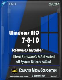 Windows AIO 7-8-10 x86x64  (28In1) +Software Installer
