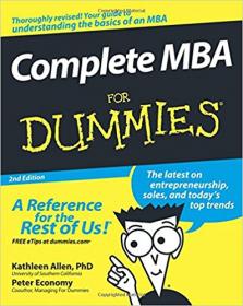 Complete MBA for Dummies 2nd Ed [Dummies1337]