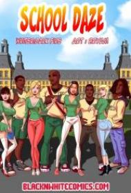 BlacknWhite - School Daze(Adult Comic)