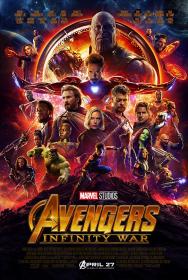 Avengers Infinity War (2018) 1080p - BDRip - x264 - Original Auds - DD 5.1 448Kbps [Hindi + Tamil + Telugu + Eng] - ESub <span style=color:#39a8bb>- MovCr</span>