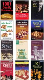 12 Chess Books by John Nunn