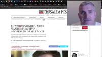Snowden - who worked for the CIA and NSA, SET to CONFERENCE to an audience in Israel - roflcopter2110