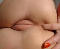 Closeup of Chubby Cameltoe Pussy Fingering Ass Tight