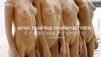 [hegre] 2018-02-06 Ariel, Marika, Melena, Mira - 4 Nude Beach Nymphs