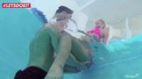 Horny Couple Has Kinky Sex At The Pool PKiNG