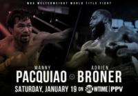 Manny Pacquiao vs Adrien Broner 19.01.2019