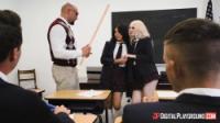 A young chick in sexy school uniform seduce a teacher in the classroom hdhd gt