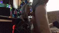 Christmas Oral Creampie, Sloppy Blowjob from Cute Teen(homeporn tv)