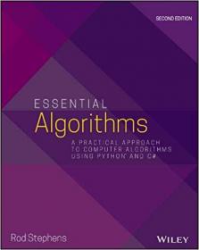 Essential Algorithms A Practical Approach to Computer Algorithms Using Python and C# vol 2