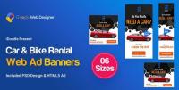 DesignOptimal - CodeCanyon - C36 - Car & Bike Rental Banners HTML5 Ad - GWD & PSD - 23847300
