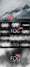 DesignOptimal - 12 Fog & Mist Brushes for Photoshop
