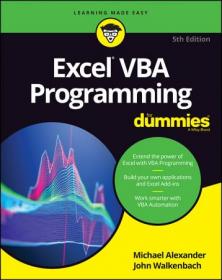 Excel VBA Programming For Dummies (For Dummies (Computer-Tech)) 5th Edition (AZW3)