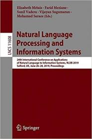 Natural Language Processing and Information Systems- 24th International Conference on Applications of Natural Language t