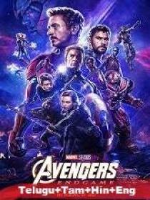 Avengers Endgame (2019) 720p New HDTC-Rip New HQ Line [Telugu + Tamil + Hindi + Eng] 1.4GB