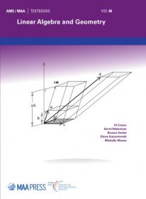 Linear Algebra and Geometry (AMS-MAA Textbooks)
