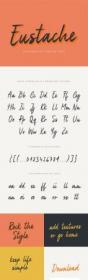 DesignOptimal - Eustache Handwritten Brush Font