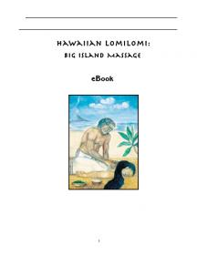 Hawaiian Lomilomi- Big Island Massage, 3rd Edition