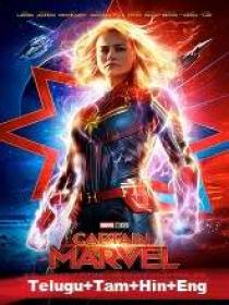Captain Marvel (2019) 1080p BluRay - Proper Original Aud [Telugu + Tamil + Hindi + Eng] - 2.3GB - ESub