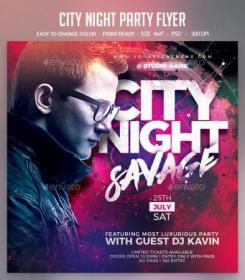 Graphicriver - City Night Party Flyer 24428799