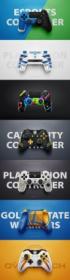 Playstation 4 & Xbox One Controllers Photoshop Psd Templates