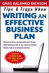 Tips and Traps For Writing an Effective Business Plan