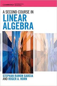 A Second Course in Linear Algebra (Cambridge Mathematical Textbooks)