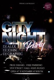 City Night - Premium flyer psd template