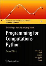 Programming for Computations - Python- A Gentle Introduction to Numerical Simulations with Python 3 6 Ed 2