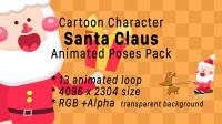 Cartoon Santa Claus Character Poses Animation Pack 13388436