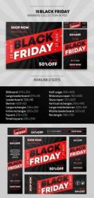 15 Black Friday Banners PSD Collection