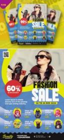 Fashion Sale Flyer PSD Template A4