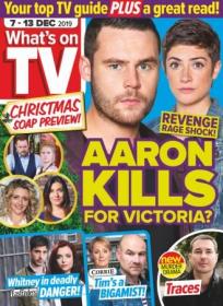 What's on TV - 07 December 2019