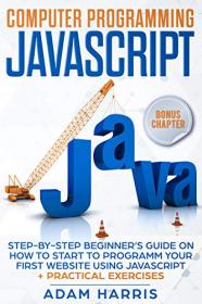 Computer programming Javascript- step-by-step beginner's guide on how to start to programm your first website