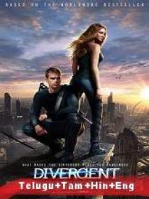 Divergent (2014) 720p BluRay - Original [Telugu + Tamil + Hindi + Eng] 1.2GB ESub