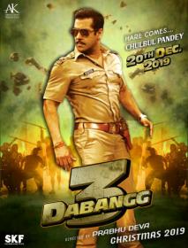 Dabangg 3 (2019) [Hindi - 720p HQ DVDScr - x264 - 1.2GB]
