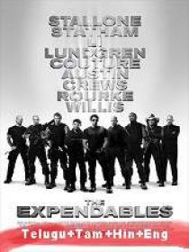 The Expendables (2010) BR-Rip - Original - [Telugu + Tamil + Hindi + Eng] 400MB ESub