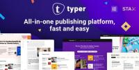ThemeForest - Typer v1.3.0 - Amazing Blog and Multi Author Publishing Theme - 24818607