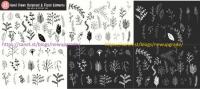 60+  Handmade Botanical & Floral Elements 4513222