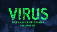 Videohive - Virus titles, logo, icons reveal Instagram stories presets 25737875