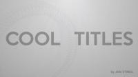 Videohive - Cool Titles 20358498