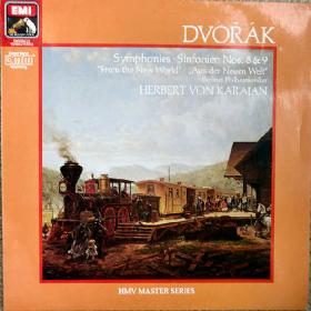Dvořák - Symphonies Nos  8 & 9 'From The New World' - Berliner Philharmoniker, Herbert Von Karajan - Vinyl 1986