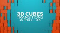 Videohive - 3D Cubes Transitions - 10 Pack - 4K 18516316
