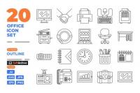 Office Icon Set (Outline)