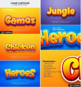 Graphicriver - Game Cartoon 3d Text Effect Mockup 26635935