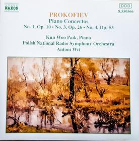Prokofiev ‎– Piano Concertos No  1, Op  10; No  3, Op  26; No  4, Op  53 - Polish National Radio Symphony Orchestra, Antoni Wit,  Kun Woo Paik