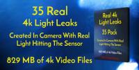 Videohive - 4k Real Light Leaks 35 Pack Of Effect Overlays 18223799