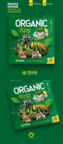 Graphicriver - Organic Farming Social Media Templates 26498667