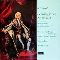 Händel - Coronation Anthems - The King's College Choir Of Cambridge, English Chamber Orchestra, David Willcocks - Vinyl 1963